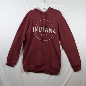 Home Free Indiana Hoodie Mens Small Maroon‎ Pullover Sweatshirt 1816 Ultra Soft